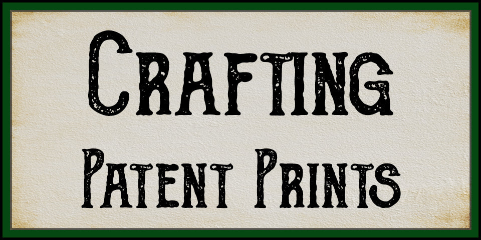 Crafting Patent Prints by Adirondack Retro