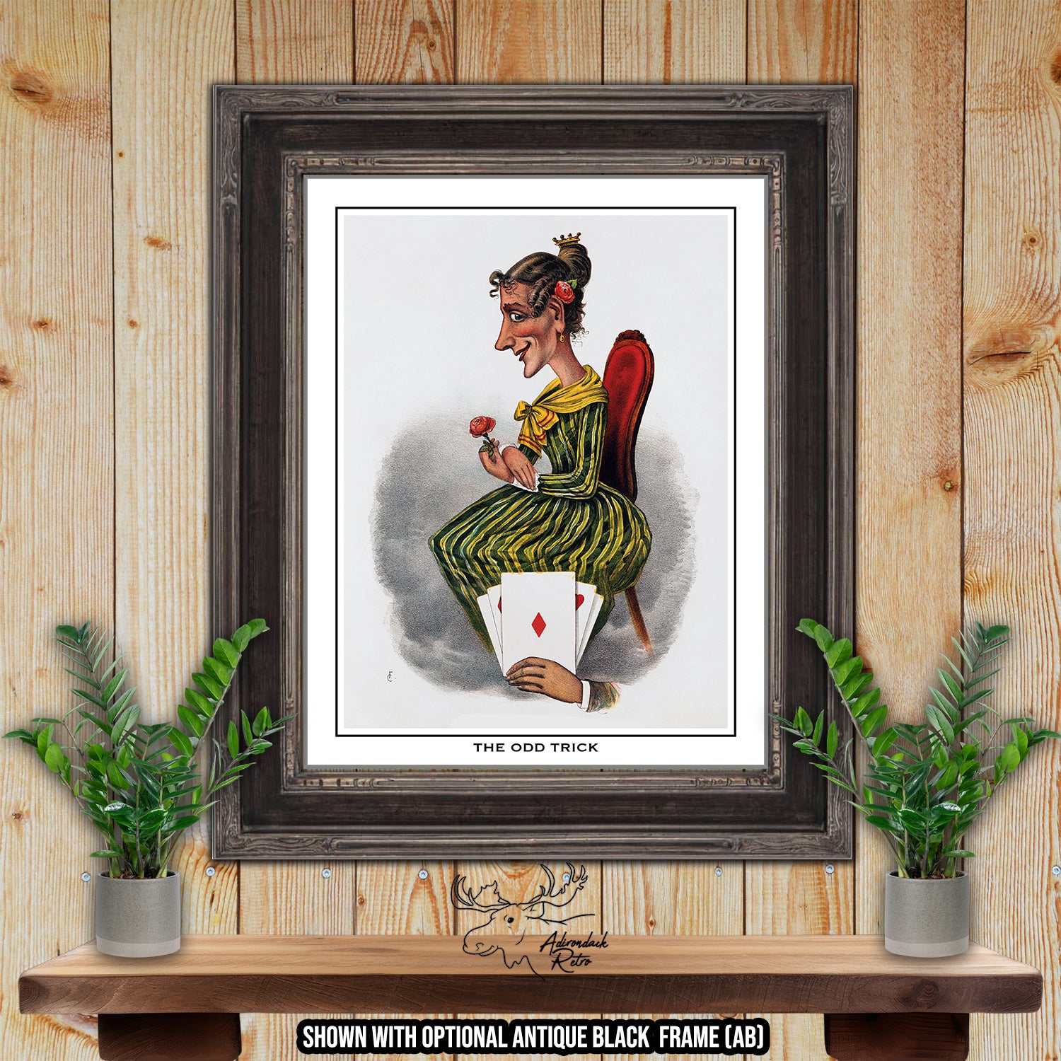 The Odd Trick by Currier and Ives Fine Art Print at Adirondack Retro
