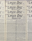 Laser Disc Newsletter - 1987 Complete Year - 12 Issues at Adirondack Retro