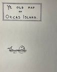Ye Old Map of Orcas Island 1946 B&W Pictoral Map