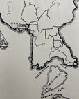Ye Old Map of Orcas Island 1946 B&W Pictoral Map