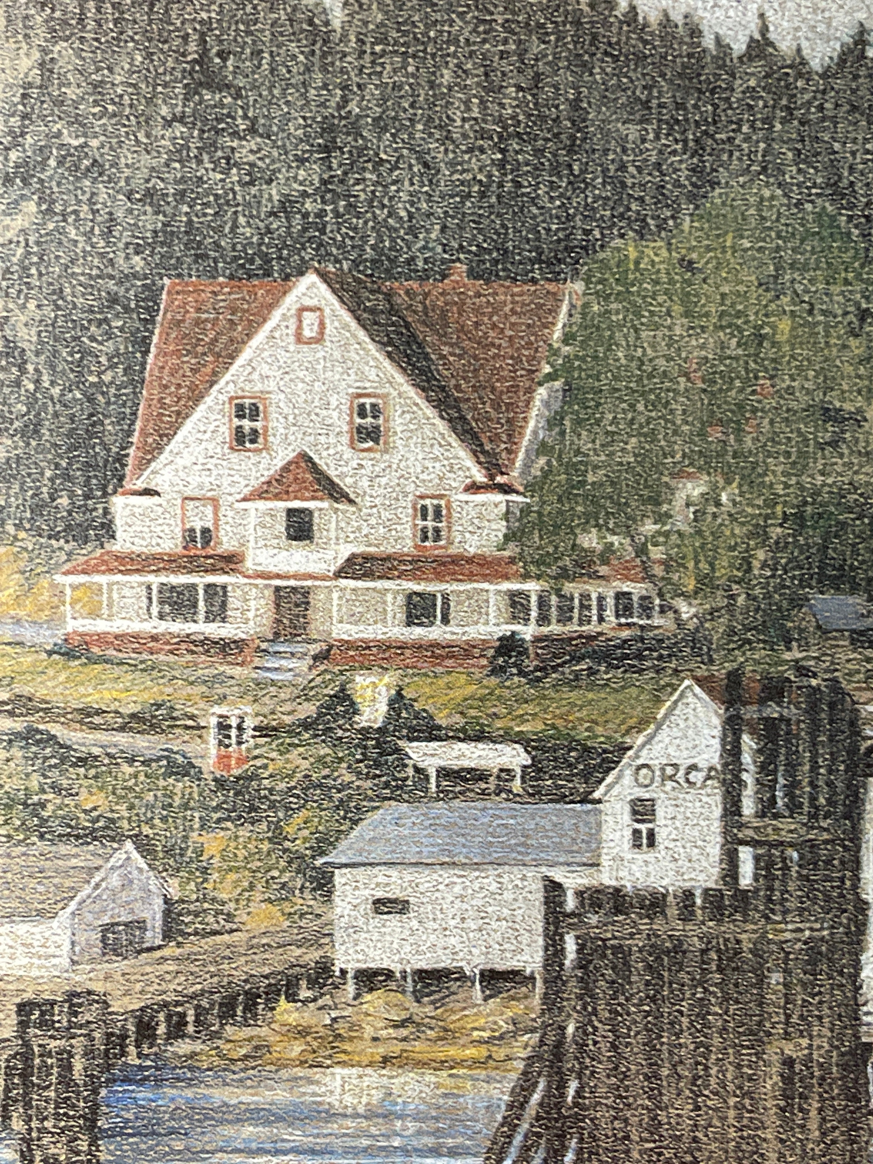The Vashon Ferry Orcas Landing Orcas Island, WA 1981 Print