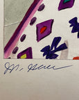 Maria Navas 1950 Signed Watercolor Painting - Mayan Woman Portrait - San Pedro