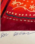 Maria Navas 1950 Signed Watercolor Painting - Two Mayan Woman - Atitlan