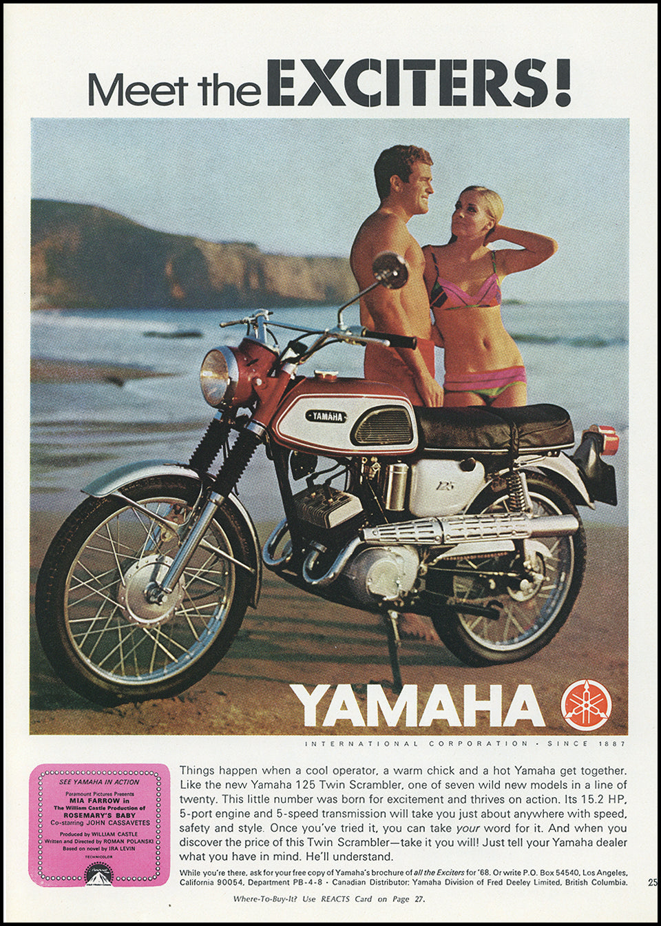 Original & Authentic Vintage Motorcycle & Scooter Ads at Adirondack Retro