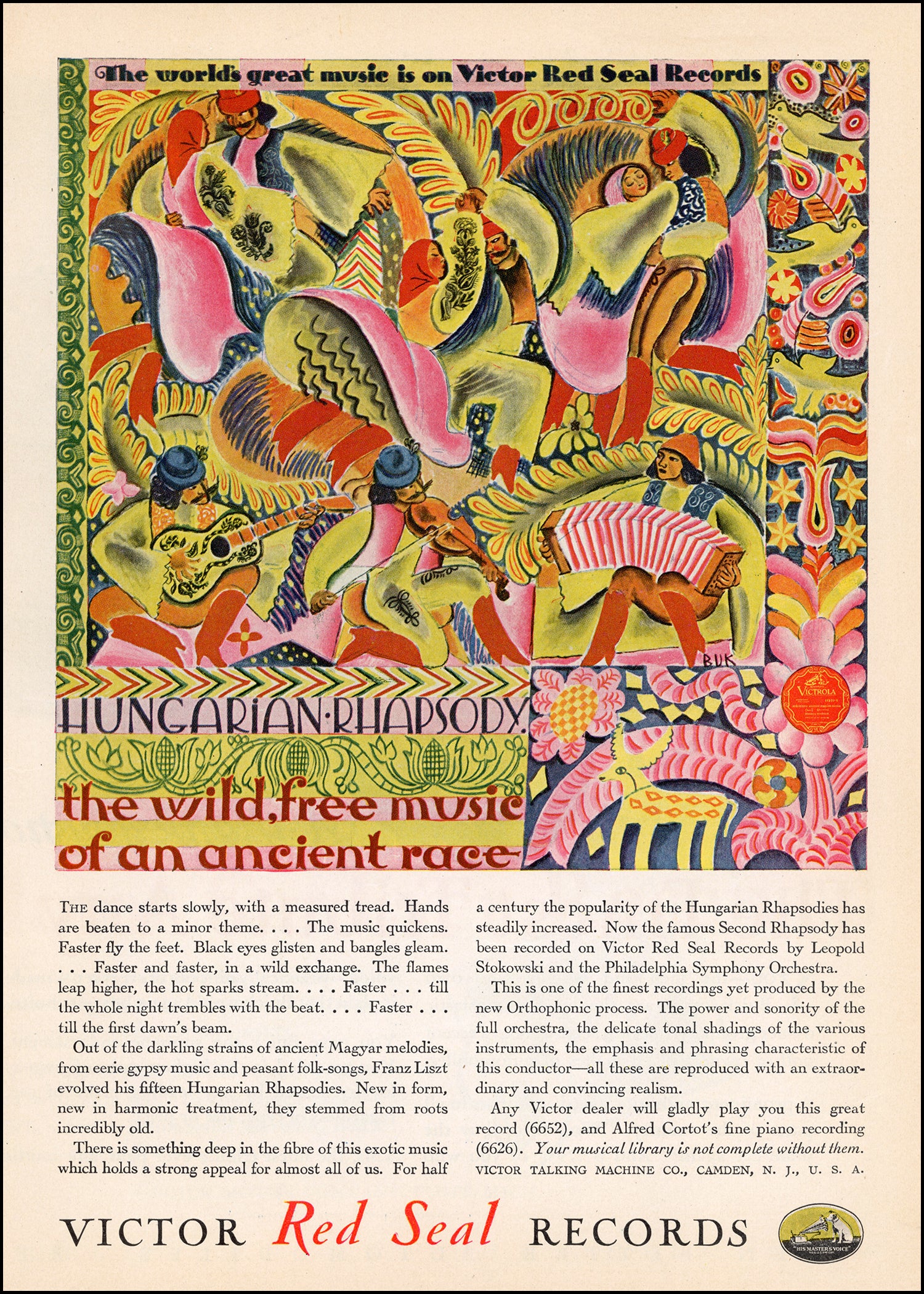 Antique and Vintage Music Ads from Adirondack Retro