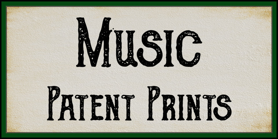 Music Patent Prints at Adirondack Retro