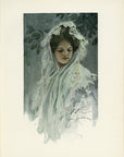 1907 Harrison Fisher Antique Print - Wedding Day - Plate