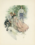 1907 Harrison Fisher Antique Print - Private Theatricals - Plate