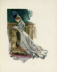 1907 Harrison Fisher Antique Print - At The Church Gate - Plate