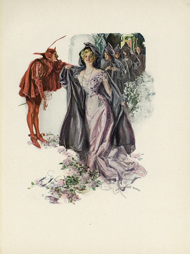1907 Harrison Fisher Antique Print - Ballad Of Fair Sinners - Plate #9 at Adirondack Retro