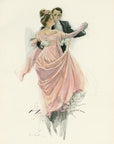 1907 Harrison Fisher Antique Print - A Waltz Song - Plate