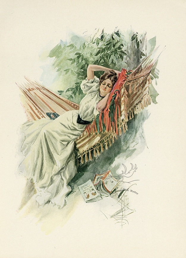 1907 Harrison Fisher Antique Print - Marjorie - Plate #18 at Adirondack Retro