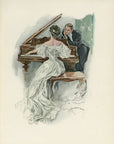 1907 Harrison Fisher Antique Print - Lost In A Song - Plate