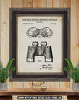 Binoculars 1945 Patent Print at Adirondack Retro