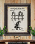 Hiking and Camping Backpack 1918 Patent Print at Adirondack Retro