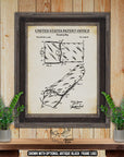 Sleeping Bag 1944 Patent Print at Adirondack Retro