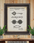 Campfire Pie Iron 1952 Patent Print at Adirondack Retro