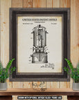 Camping Lantern 1970 Patent Print at Adirondack Retro