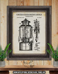 Camping Lantern 1919 Patent Print at Adirondack Retro