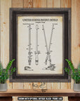 Campfire Tongs 1990 Patent Print