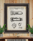 Flashlight 1937 Patent Print at Adirondack Retro