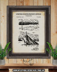 Camping Tarp 1951 Patent Print at Adirondack Retro