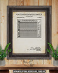 Golf Score Card 1923 Patent Print at Adirondack Retro