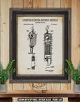 Golf Ball Washer 1963 Patent Print at Adirondack Retro