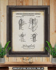 Golf Divot Tool 1994 Patent Print at Adirondack Retro