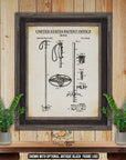 Ski Pole 1966 Patent Print at Adirondack Retro