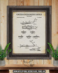 Snowboard 1968 Patent Print at Adirondack Retro
