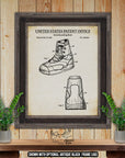 Snowboarding Boot 1998 Patent Print at Adirondack Retro
