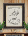 Kneeboard 1977 Patent Print at Adirondack Retro
