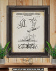 Water Ski Binding 1989 Patent Print at Adirondack Retro
