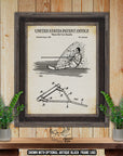 Water Ski Tow Handle 1985 Patent Print at Adirondack Retro