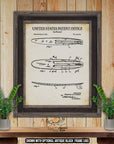 Surfboard 1967 Patent Print at Adirondack Retro