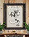 International Pickup Truck 1952 Patent Print | Adirondack Retro