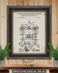 Baker Electric Motor Vehicle Automobile 1911 Patent Print | Adirondack Retro