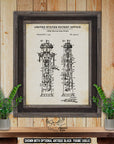 Wayne Gas Pump 1933 Patent Print | Adirondack Retro