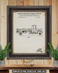 International Flatbed Farm Truck 1933 Patent Print | Adirondack Retro