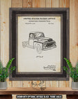 International Pickup Truck 1954 Patent Print | Adirondack Retro