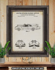 George Barris Lincoln Futura Batmobile 1966 Automobile Patent Print | Adirondack Retro