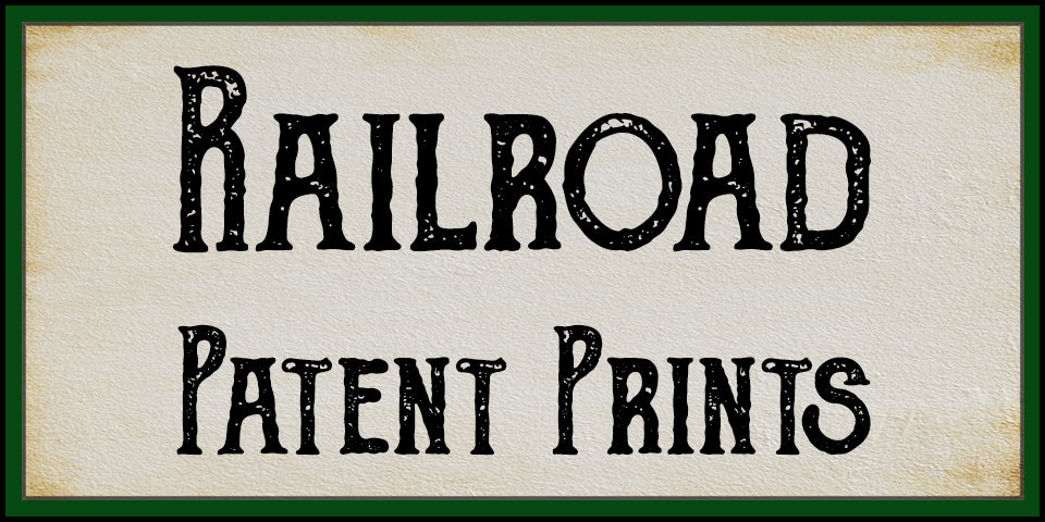 Railroad Patent Prints at Adirondack Retro