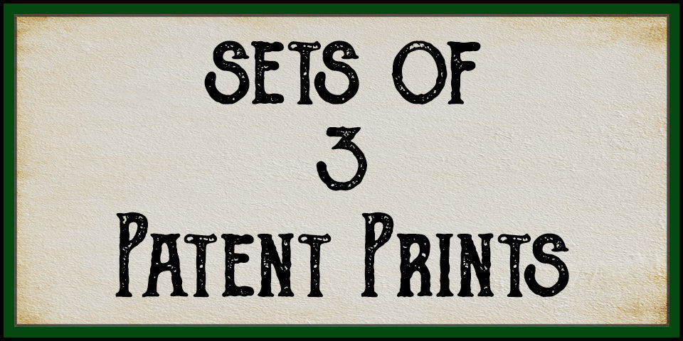Patent Print Sets of 3 | Adirondack Retro