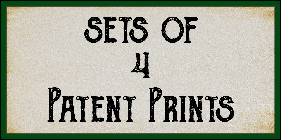 Patent Print Sets of 4 | Adirondack Retro