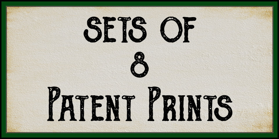Patent Print Sets of 8 | Adirondack Retro