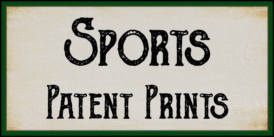 Sports Patent Prints at Adirondack Retro