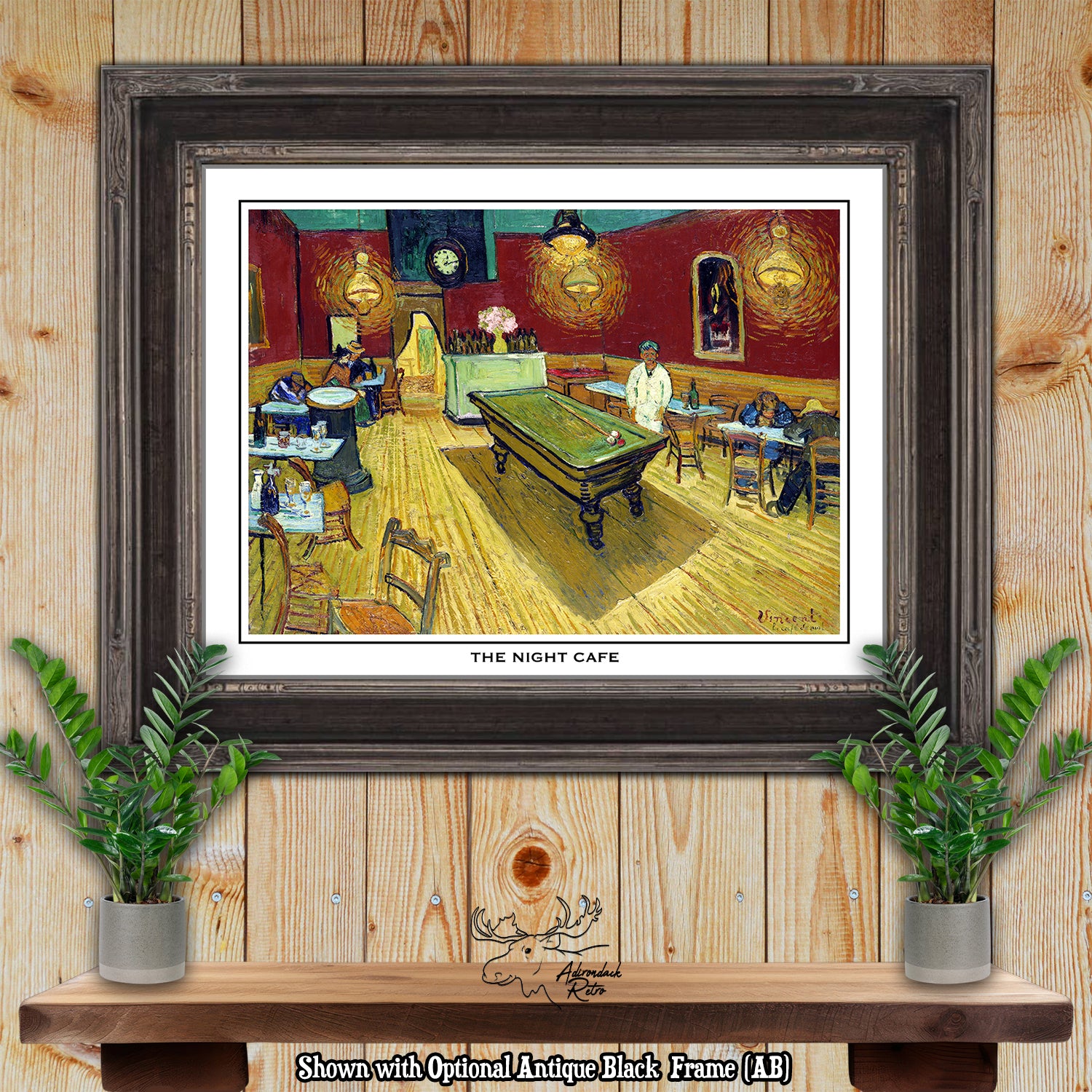 The Night Cafe by Vincent Van Gogh Art Print at Adirondack Retro