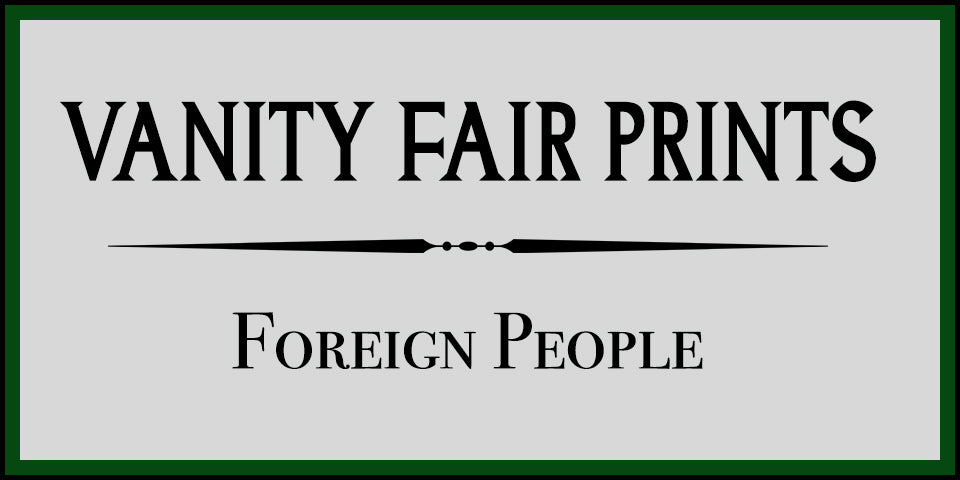 Antique Vanity Fair Foreign People Prints at Adirondack Retro